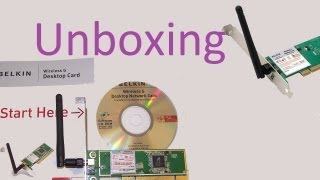 Wireless G network card Belkin Unboxing  SUBSCRIBE