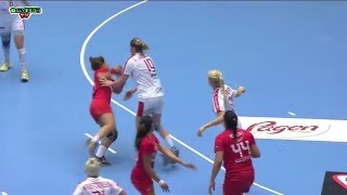 Denmark VS Tunisia 22nd IHF Women's Handball Championship 2015 Preliminary round