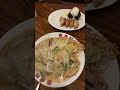 春来軒 やきそば定食 麺かた 餃子4個 おむすび shunraiken noodle dish gyoza 春来軒 やきそば定食 shunraiken noodle