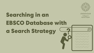 Searching in an EBSCO Discovery Database with a Search Strategy