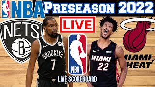 Live: Brooklyn Nets Vs Miami Heat | NBA Preseason | Scoreboard | Play by Play | Bhordz TV