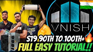 VNISH Firmware Installation Guide 🚀 S19 90Th AMlogic OVERCLOCK 100Th+ 🔥 Crypto Mining India #Crypto