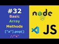 JavaScript for Beginners #32 Basic Array Methods & Properties | push() | unshift() | pop() | shift()