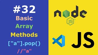 JavaScript for Beginners #32 Basic Array Methods & Properties | push() | unshift() | pop() | shift()