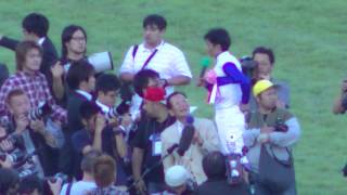 2013　09/29 スプリンターズステークス(ＧＩ) 岩田騎手　勝利インタビュー 現地映像