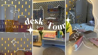 Desk tour!🌸|| items and more || Tchberry 💗💕