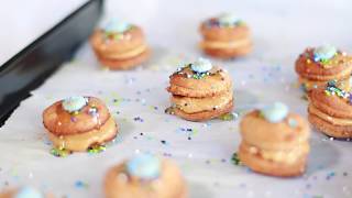 Scarf'd - Peanut Butter Dog Macarons