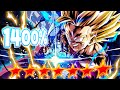 (Dragon Ball Legends) HOW TO NOT BALANCE A GAME! ZENKAI 7, 1400%, 14 STAR LF GOHAN IS UNMATCHED!