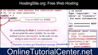 Python Programming Tutorial: Naming Rules in Python