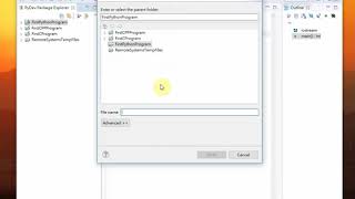 First Python program in Eclipse