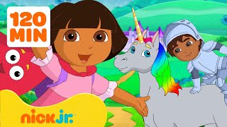 Dora | ¡Maratón de EPISODIOS de Dora la Exploradora USANDO DISFRACES! ➡️ | ¡2 horas! | Nick Jr.