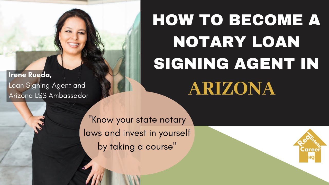 How To Become A Notary Loan Signing Agent In Arizona? - YouTube