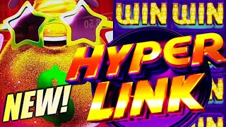 ★NEW SLOT!★ BIG WIN!!! I LIKE THIS ONE! HYPER LINK Slot Machine (ARISTOCRAT GAMING)