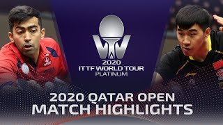 Desai Harmeet vs Yan An | 2020 ITTF Qatar Open Highlights (FS)