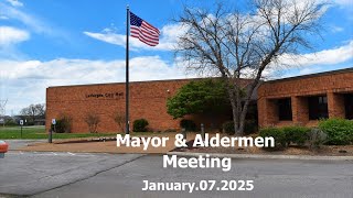 La Vergne Board of Mayor \u0026 Aldermen Meeting - 1/07/25