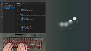 ASMR Programming - Glassmorphism Loader Animation using Html CSS - No Talking