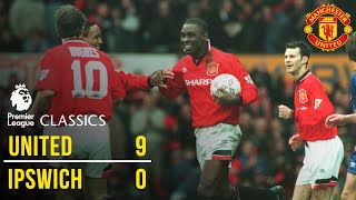 Manchester United 9-0 Ipswich Town (94/95) | Premier League Classics | Manchester United