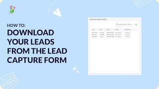 Downloading leads from your lead capture form