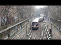 r160 q train wrong railing out of prospect park and crossing switches into parkside avenue