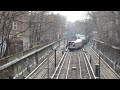 r160 q train wrong railing out of prospect park and crossing switches into parkside avenue