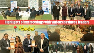 Highlights of my meetings with various business leaders.