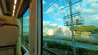 特急「しまかぜ」より…鳥羽付近の海～鳥羽駅到着