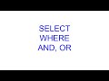 Database Queries using SELECT, WHERE, AND, OR | Learn SQL from Scratch 2 | Kovolff