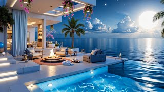 Intimate Beachfront Luxury Villa  Gentle Ocean Waves the Moonlit Ocean Create \u0026 Enchanting Ambiance