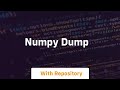 numpy dump