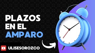 Los 5 plazos que todo abogado se debe saber para los juicios de amparo