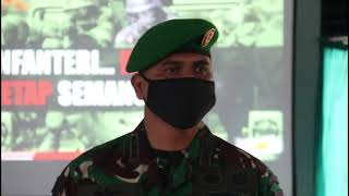 Kunjungan Wadan Pussenif Kodiklad Mayjen TNI Ahmad Daniel chardin ke Rindam VI/Mulawarman