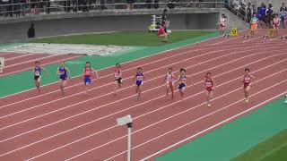 女子100m_7組_札幌中学陸上記録会20180430