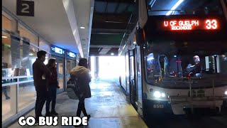 33 GO Bus Ride From York Mills Station To University of Guelph Full Route