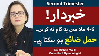 Second Trimester of Pregnancy Tips In Urdu/Hindi | Hamal Ke 4 Se 6 Maah | Dr. Misbah Malik