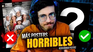 Rediseñando los POSTERS de Películas MÁS FEOS #2 | Extras | LZC