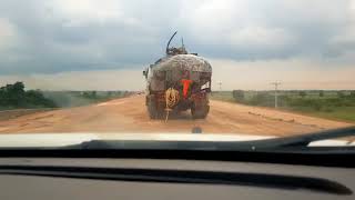 ផ្លូវទៅស្រុកក្រូចឆ្មារ.Road to Krouch Chhmar district, Tbong Khmum province, ride through the lotus