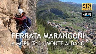 Ferrata Marangoni a Mori (TN) sul Monte Albano (16/04/23) - 4K