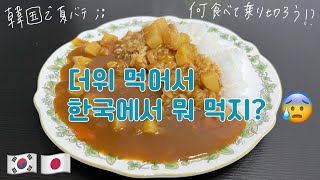 【日韓夫婦/한일부부】　韓国在住日本人。夏バテを乗り越えろ！/한국에서 사는 일본인. 어떻게 여름을 이겨내지!?