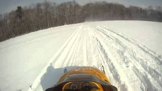 GoPro HD Hero Skidoo MXZ 583 Cabin to Tamarack