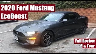 2020 Ford Mustang EcoBoost Convertible - Full Review & Tour