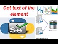 19 Selenium with python -- Get text of the element