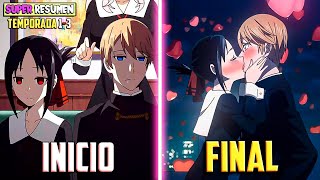 😡TIMIDOS FINGEN que se ODIAN ,pero se QUIEREN COMER en SECRETO❤️ TODO KAGUYA SUPER RESUMEN