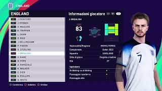 England #fifa #worldcup2022 #efootball2023 PES 2021 #ps4 #ps5 #pc Patch Option File