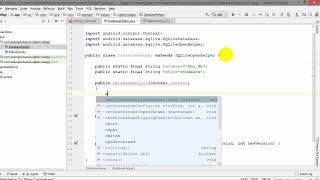 Create SQLite Database using Android Studio(3.2)