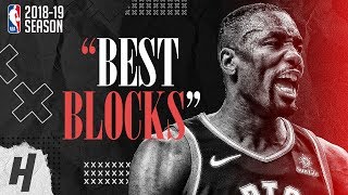 Serge Ibaka BEST & CRAZIEST BLOCKS from 2018-19 NBA Season, Playoffs & the Final