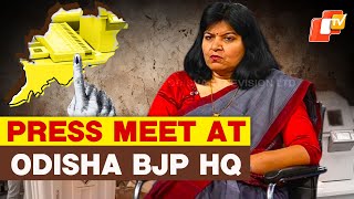 OTV LIVE | Bhubaneswar MP Aparajita Sarangi Holds A Press Meet At Odisha’s BJP HQ | Elections 2024