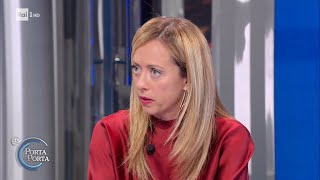 Crisi di governo, Giorgia Meloni attacca Matteo Renzi - Porta a porta 14/01/2021