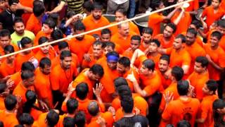 DAHI HANDI 2016 JALARAM MANDIR   KAPAD BAZAR LION HEART GROUP VYARA