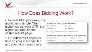 Google AdWords Basics Tutorial 7 - How To Bid On Google AdWords