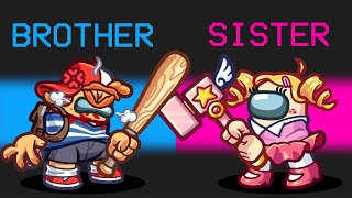 Brother VS Sister Mod in Among Us
